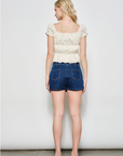 Maddox Eyelet Top