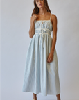 Dune Striped Midi Sundress