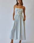 Dune Striped Midi Sundress