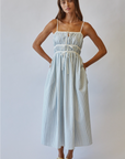 Dune Striped Midi Sundress