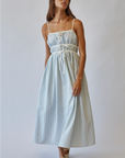 Dune Striped Midi Sundress