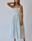 Dune Striped Midi Sundress