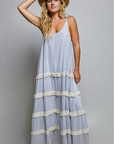 Veronica Striped Woven Maxi Dress
