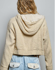 Candace Lightweight Waffle-Textured Jacket