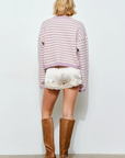 Isla Lace Trim Satin Shorts