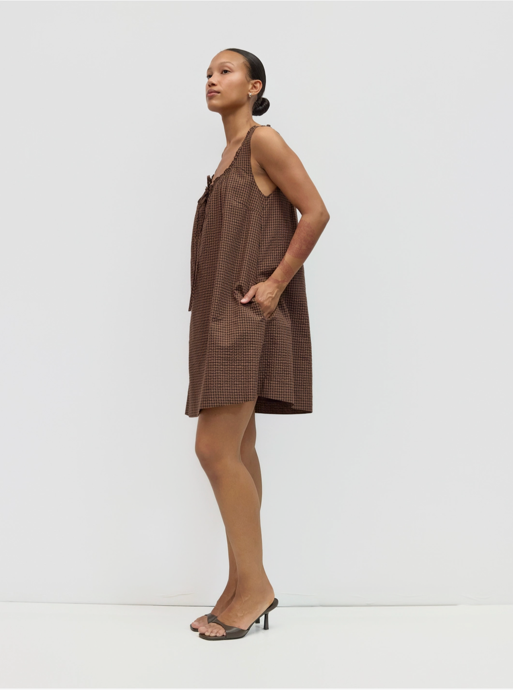 The Gabby Dress | Plaid Babydoll Mini Dress