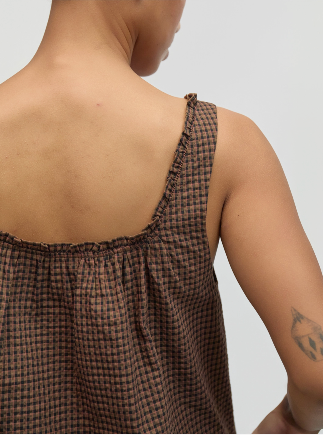 The Gabby Dress | Plaid Babydoll Mini Dress