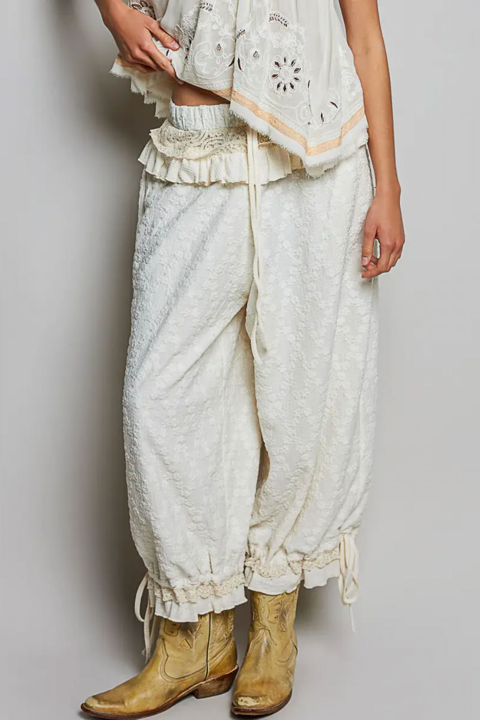 Jesse Lace Ruffle Pants