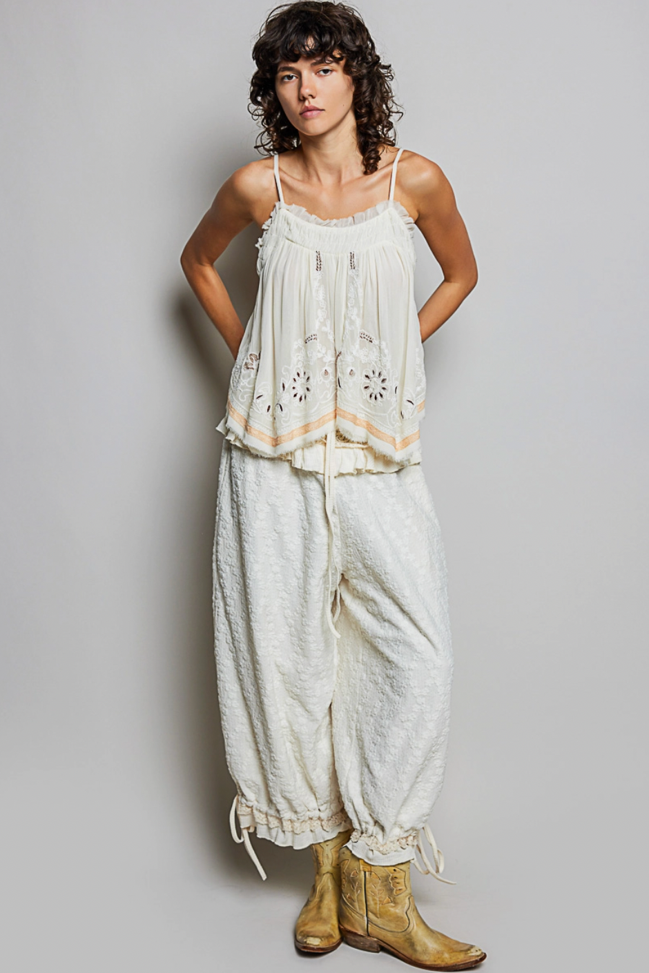 Jesse Lace Ruffle Pants