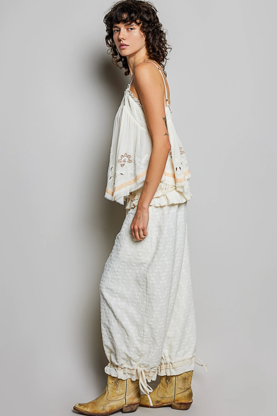 Jesse Lace Ruffle Pants