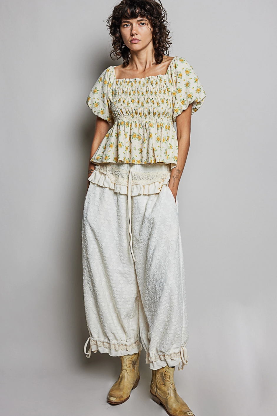 Jesse Lace Ruffle Pants