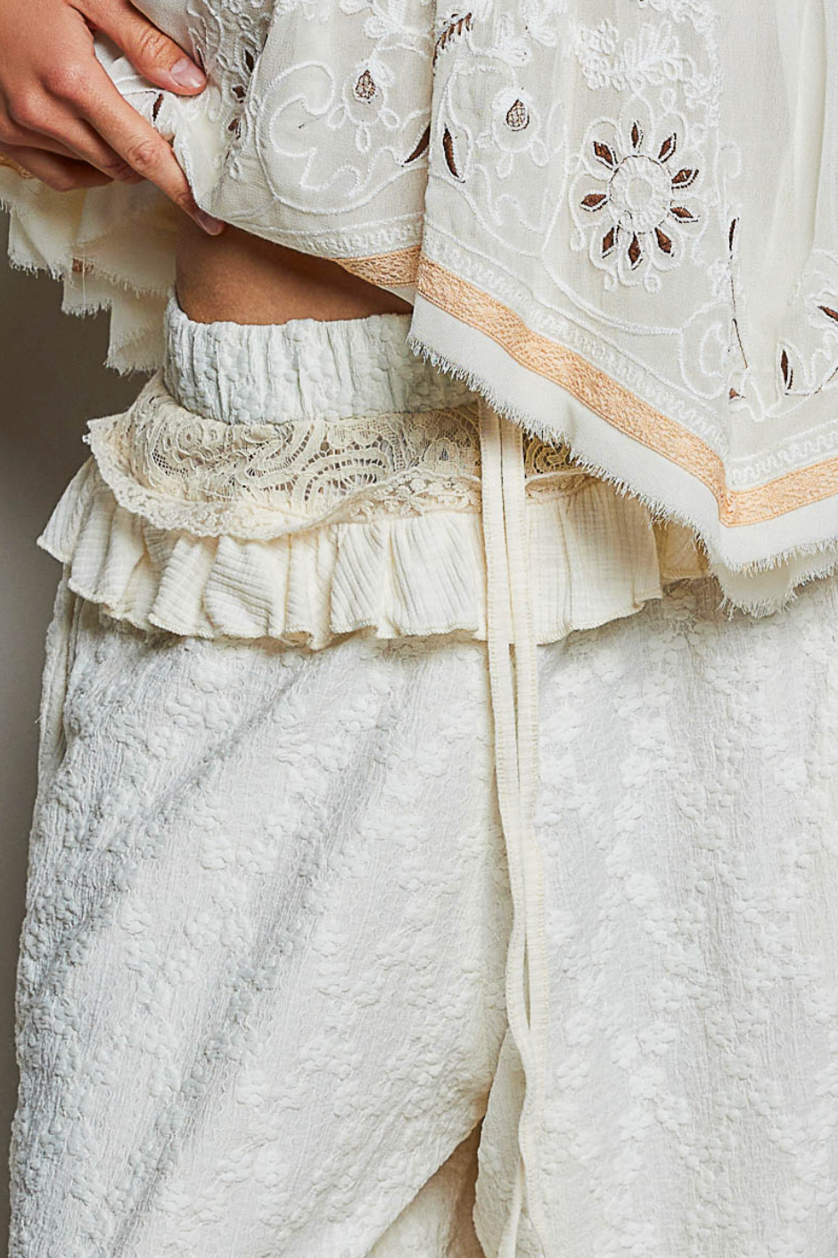 Jesse Lace Ruffle Pants