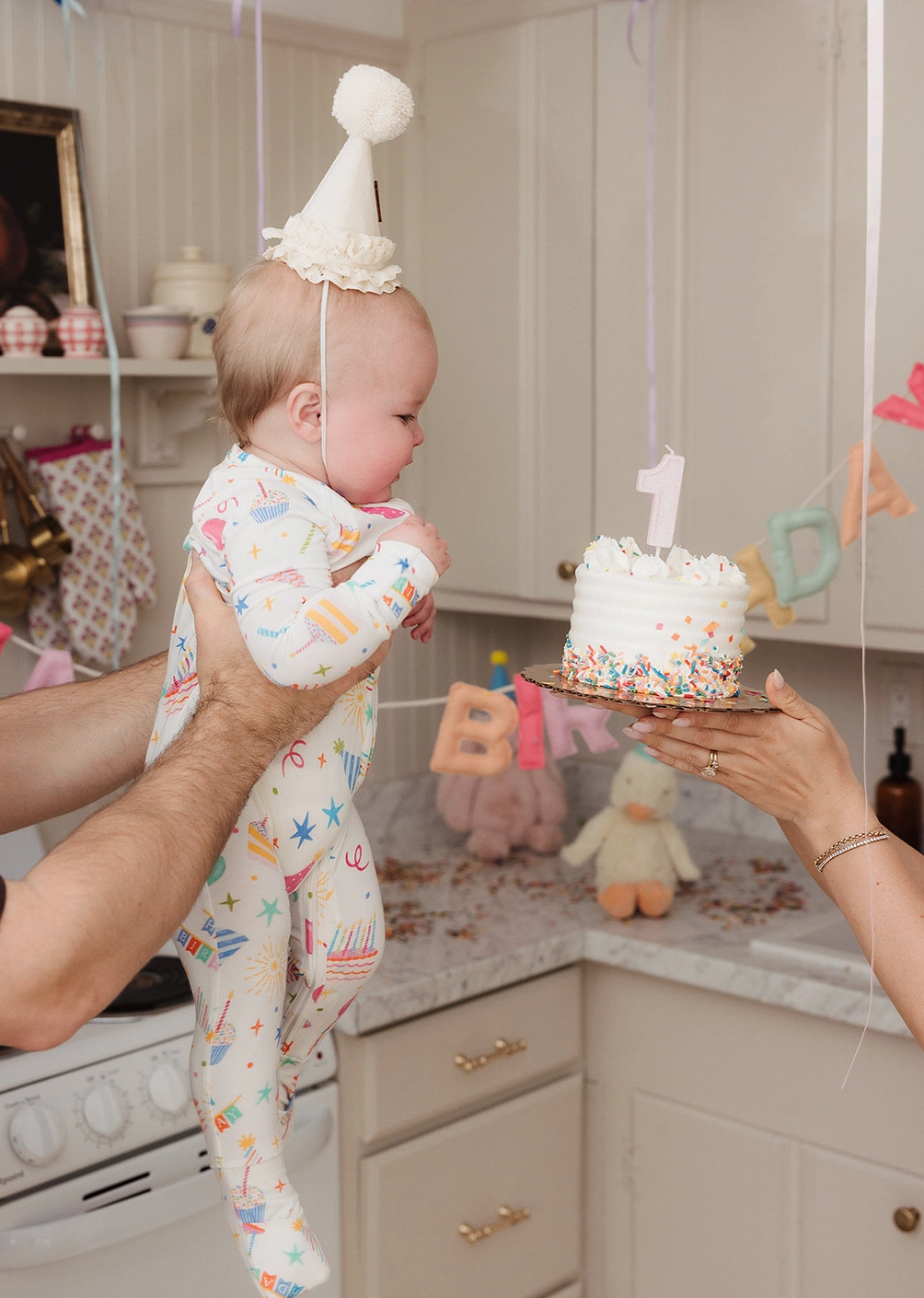 Confetti &amp; Cake Bamboo Zip Pajamas