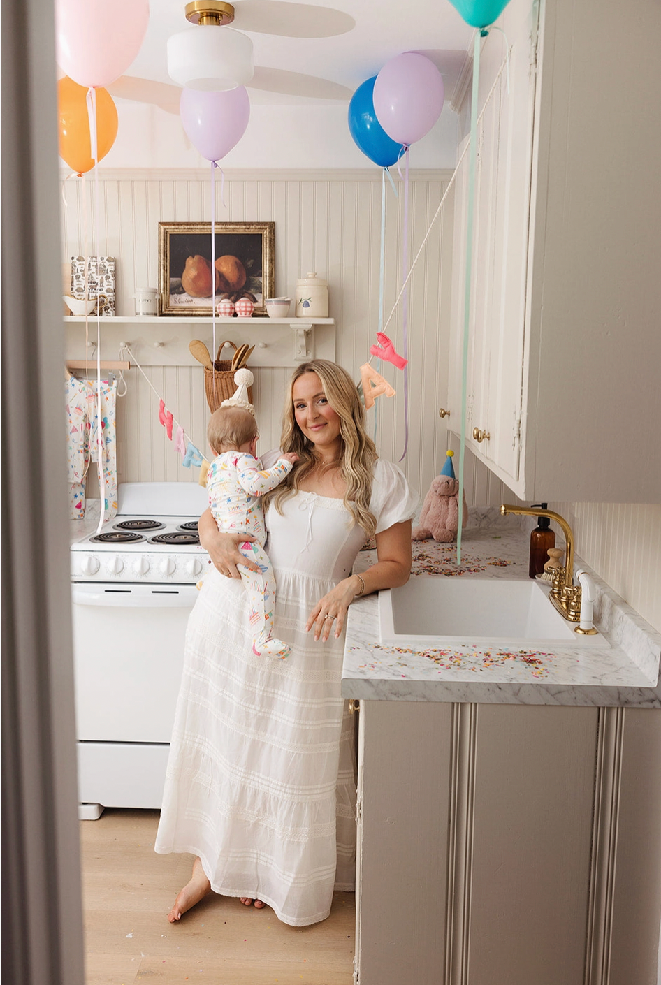 Confetti &amp; Cake Bamboo Zip Pajamas