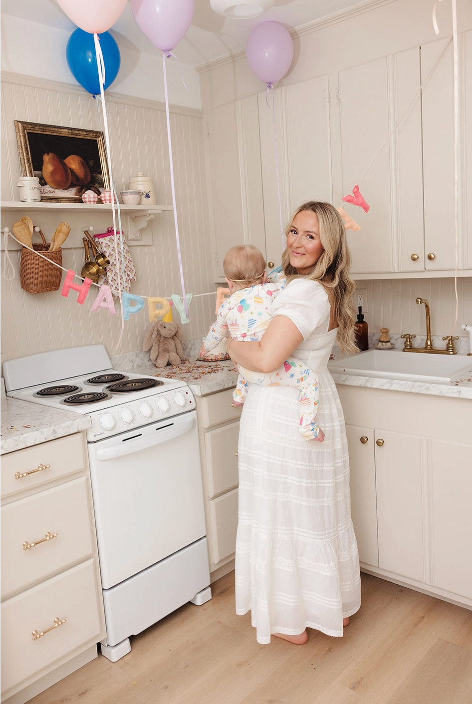 Confetti &amp; Cake Bamboo Zip Pajamas