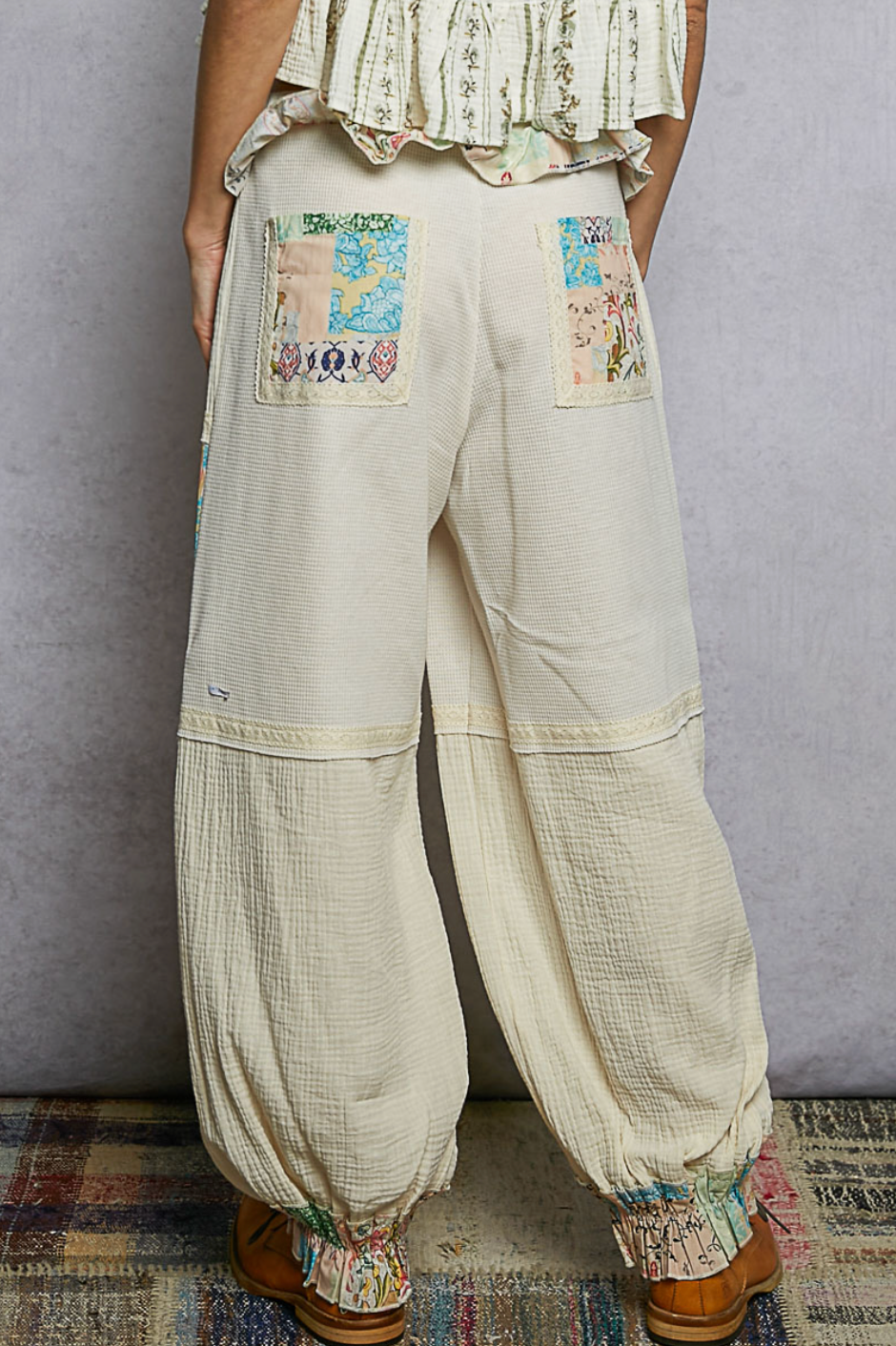 Zayda Ruffle Knit Jogger Pants