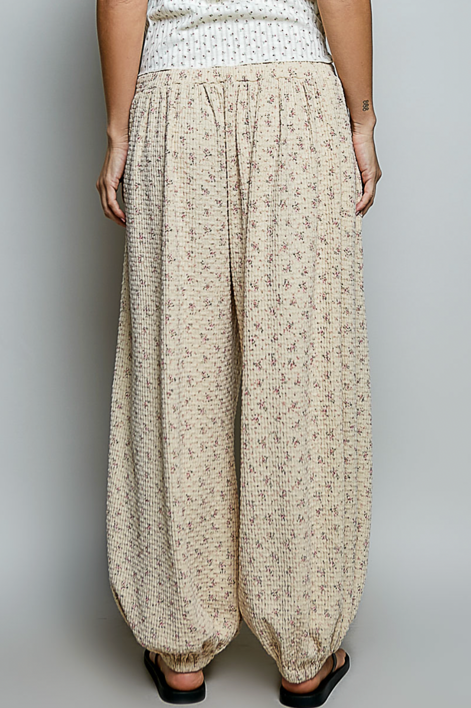Maggie Textured Knit Balloon Jogger Pants
