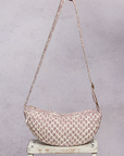 Lightweight Quilted Cross Body Saddle Bag