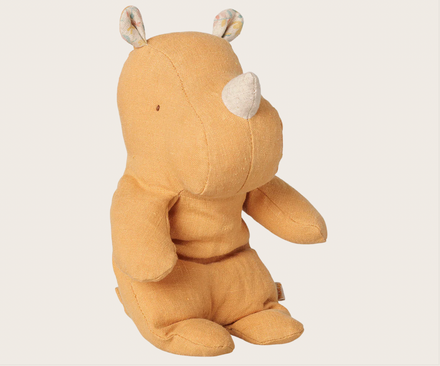 PRE ORDER Safari friends, Rhino, Small - Vintage yellow Maileg