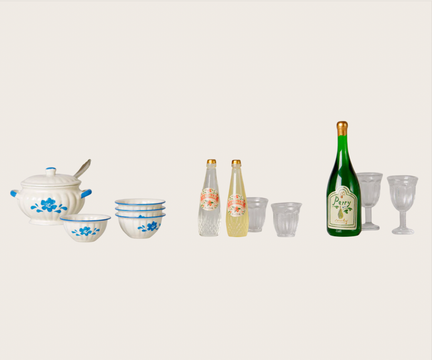 PRE ORDER Soup set, Mouse, Maileg