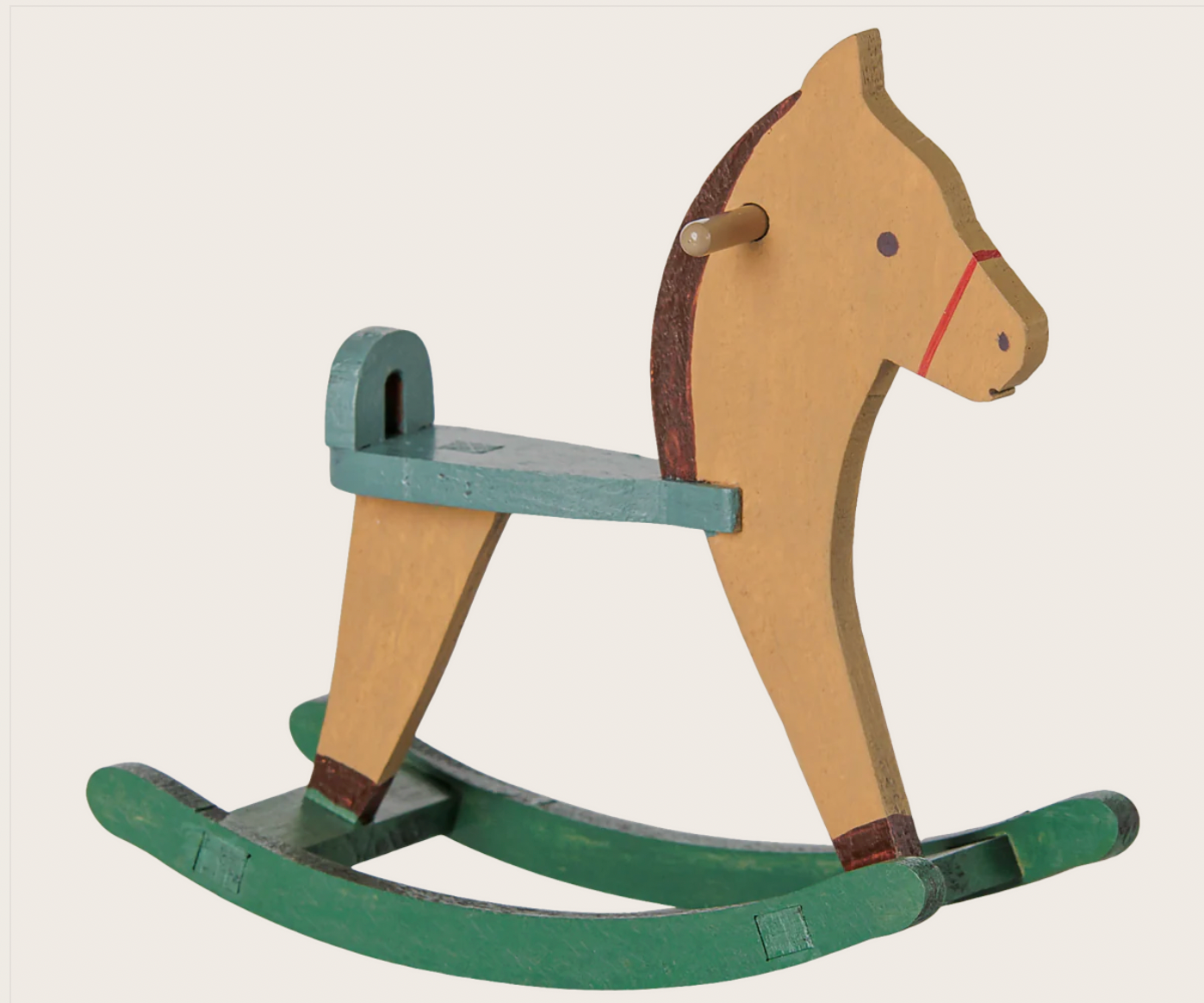PRE ORDER Rocking horse, Mouse - Light brown Maileg