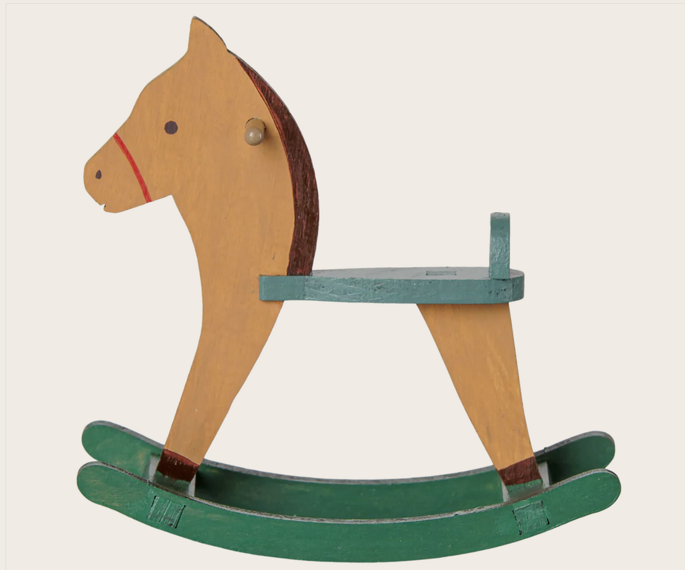 PRE ORDER Rocking horse, Mouse - Light brown Maileg