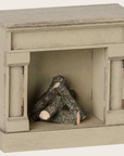 PRE ORDER Fireplace, Mouse - Off white Maileg