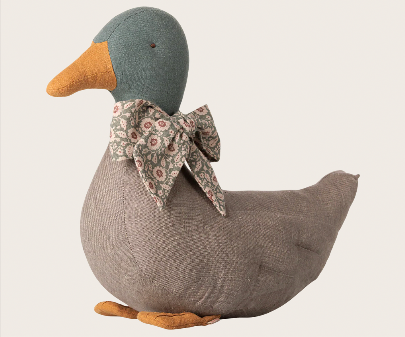 PRE ORDER Duck with bow - Grey Maileg