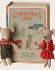 PRE ORDER Christmas twin mice, Little sister and brother in book Maileg