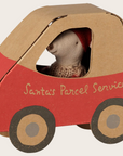 PRE ORDER Christmas mouse, Little sister in car box Maileg