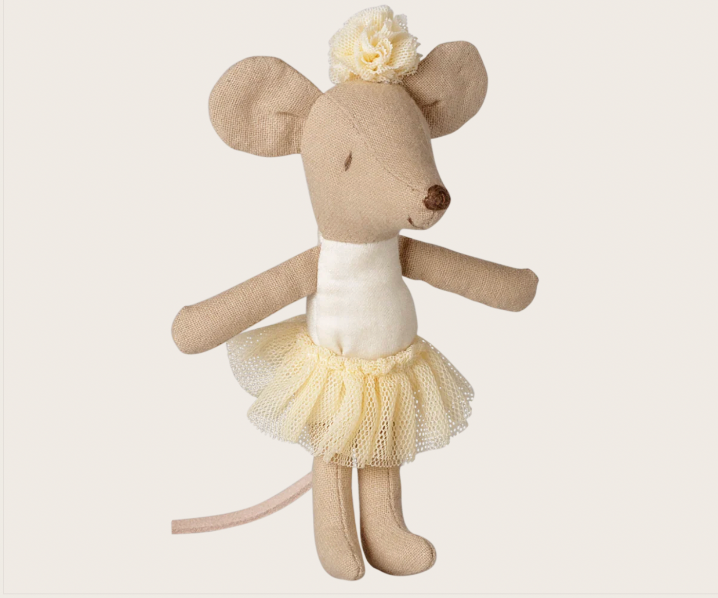 PRE ORDER - Ballerina mouse, Little sister - Off white Maileg