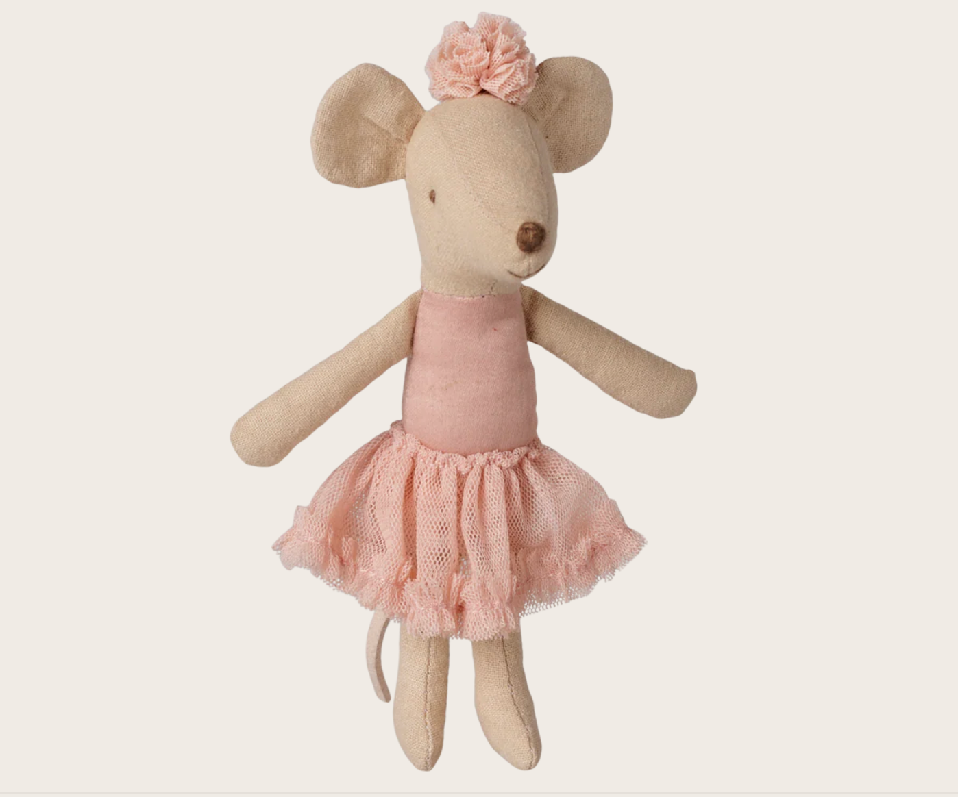 PRE ORDER Ballerina mouse, Big sister - Light heather Maileg