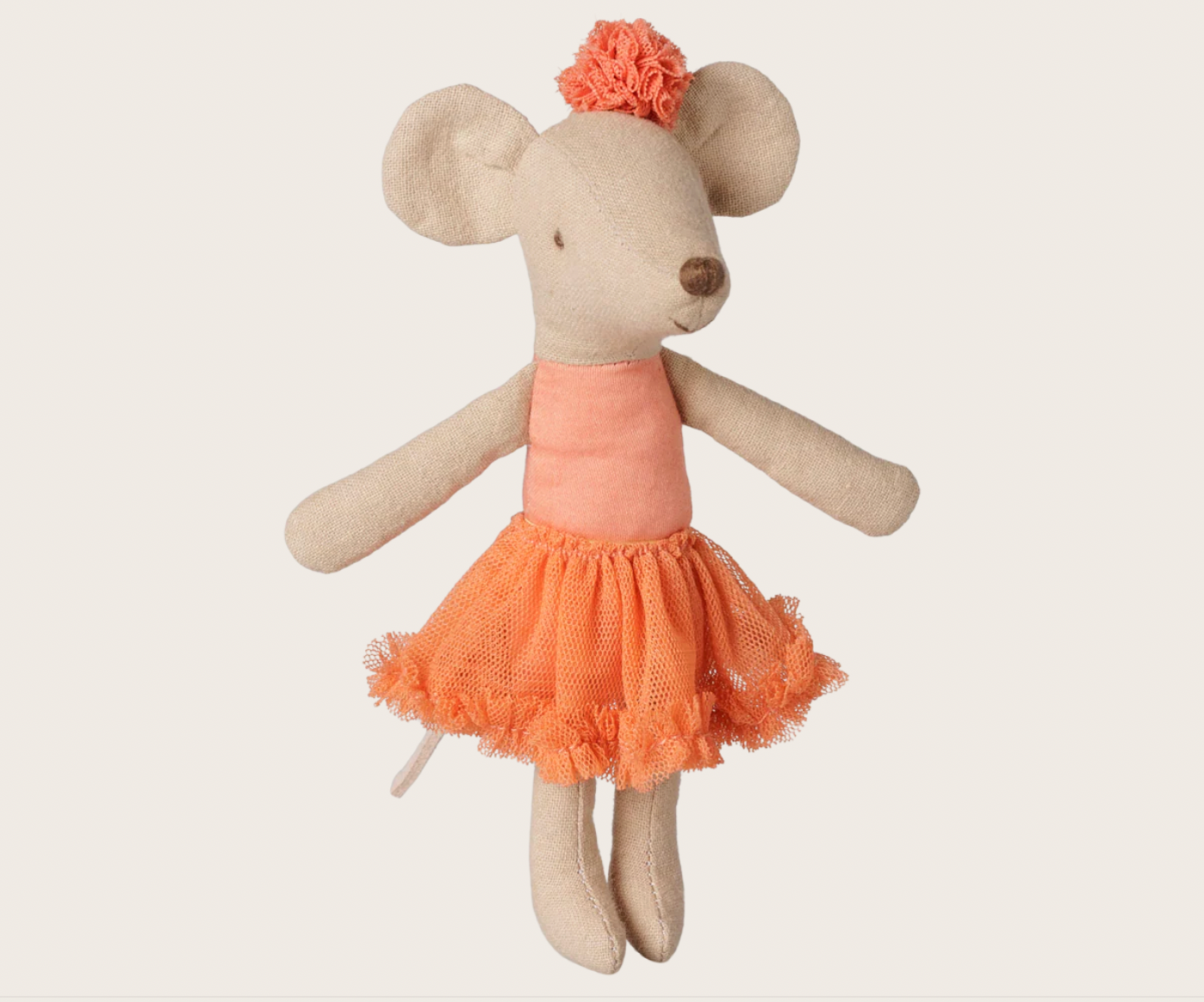 PRE ORDER - Ballerina mouse, Big sister - Dusty coral Maileg