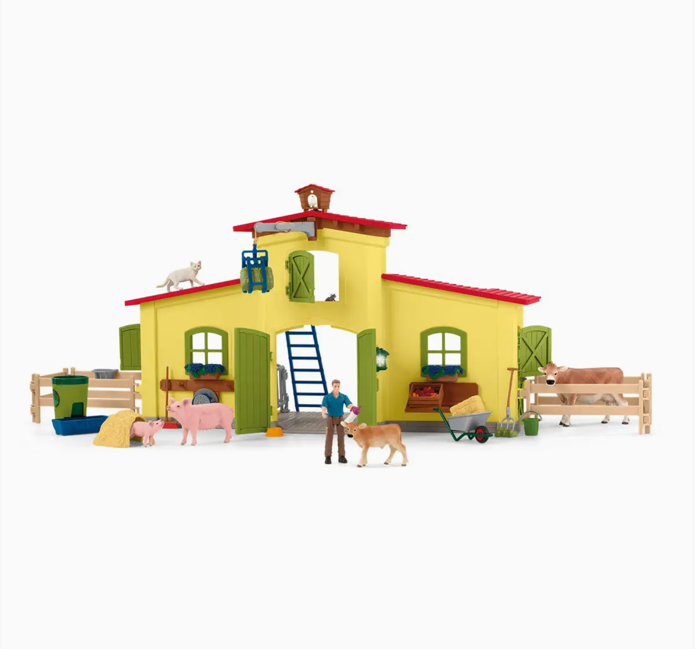 Large Farm (Yellow) Farm Figurine Toys Play Set Schleich