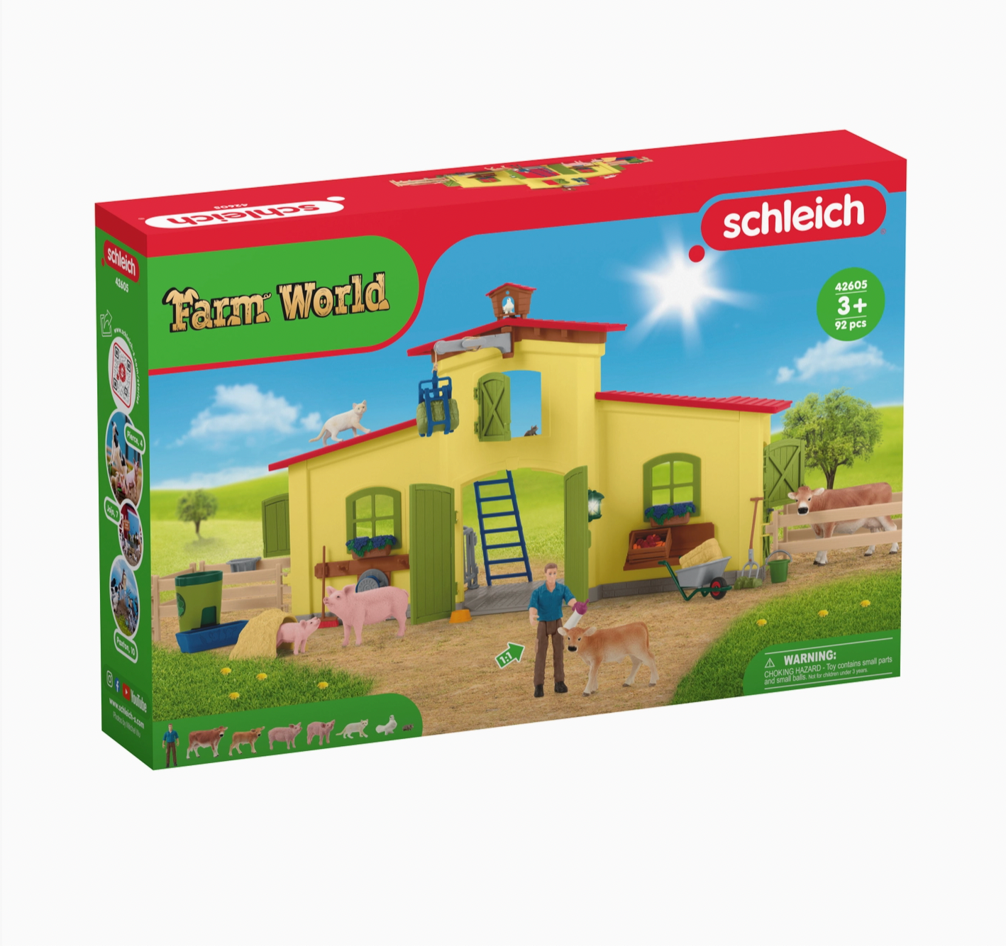 Large Farm (Yellow) Farm Figurine Toys Play Set Schleich