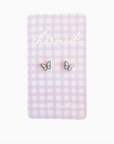 Colored Butterfly | Hypoallergenic & Screw-Back Earrings