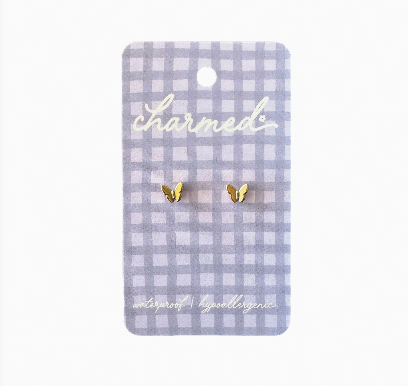 Gold Butterfly | Hypoallergenic &amp; Screw-Back Earrings