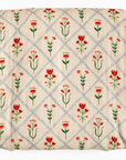 Scandinavian Folk Floral Muslin Baby Swaddle