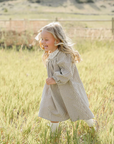 Camel Gingham Lace Dress - Mebie Baby