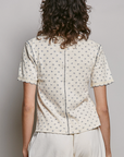 Jo Rib Floral V-Neck Knit Top