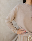 Womens Striped Loungewear Set - Mebie