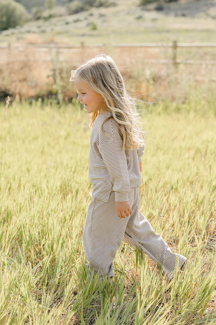 Childrens Striped Loungewear Set - Mebie Baby