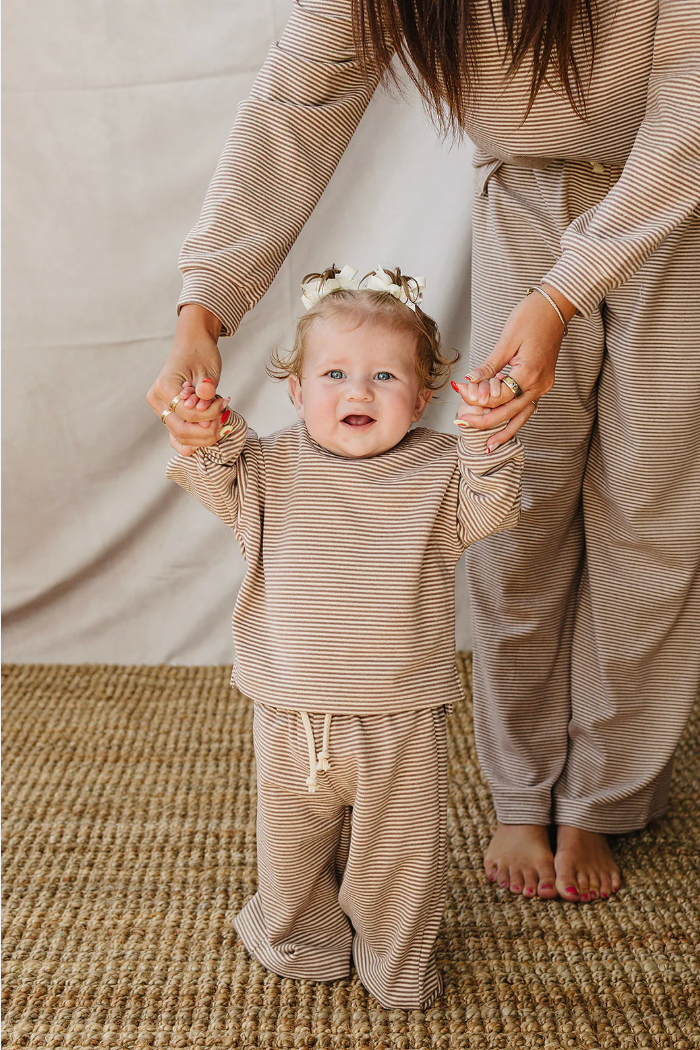 Childrens Striped Loungewear Set - Mebie Baby