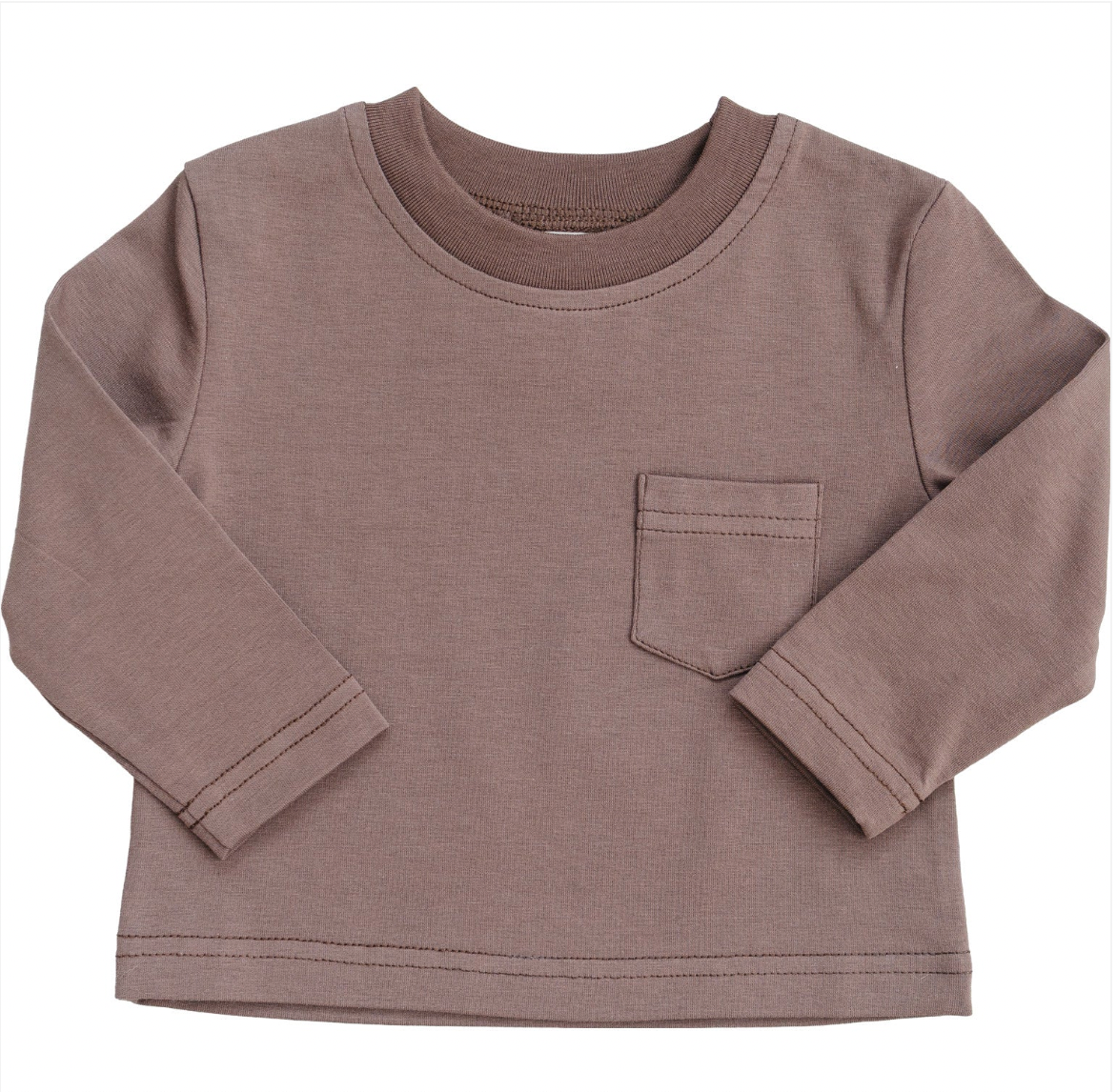 Childrens Brown Long Sleeve Tee - Mebie Baby