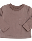 Childrens Brown Long Sleeve Tee - Mebie Baby