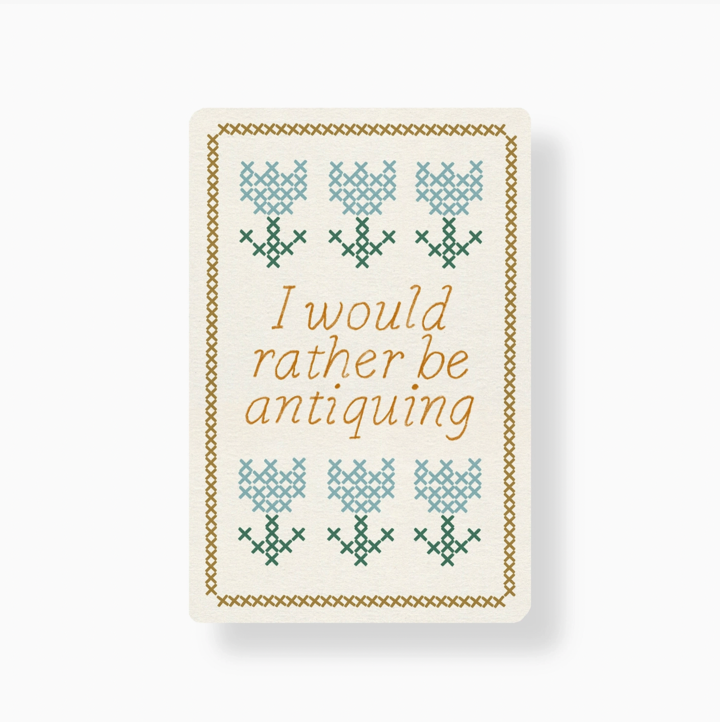 I'd Rather Be Antiquing Vinyl Sticker 3"
