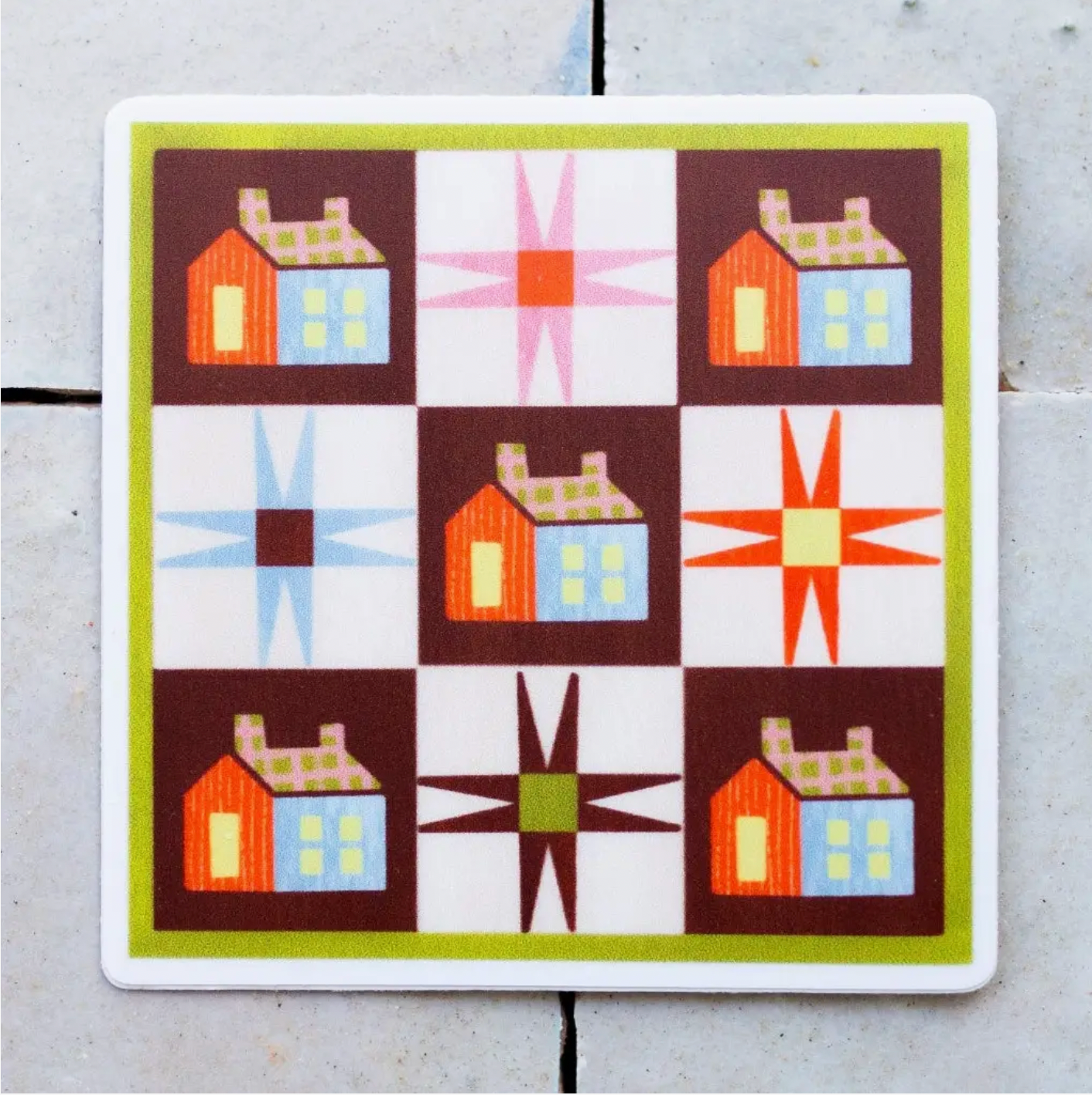 Quilt Vinyl Sticker