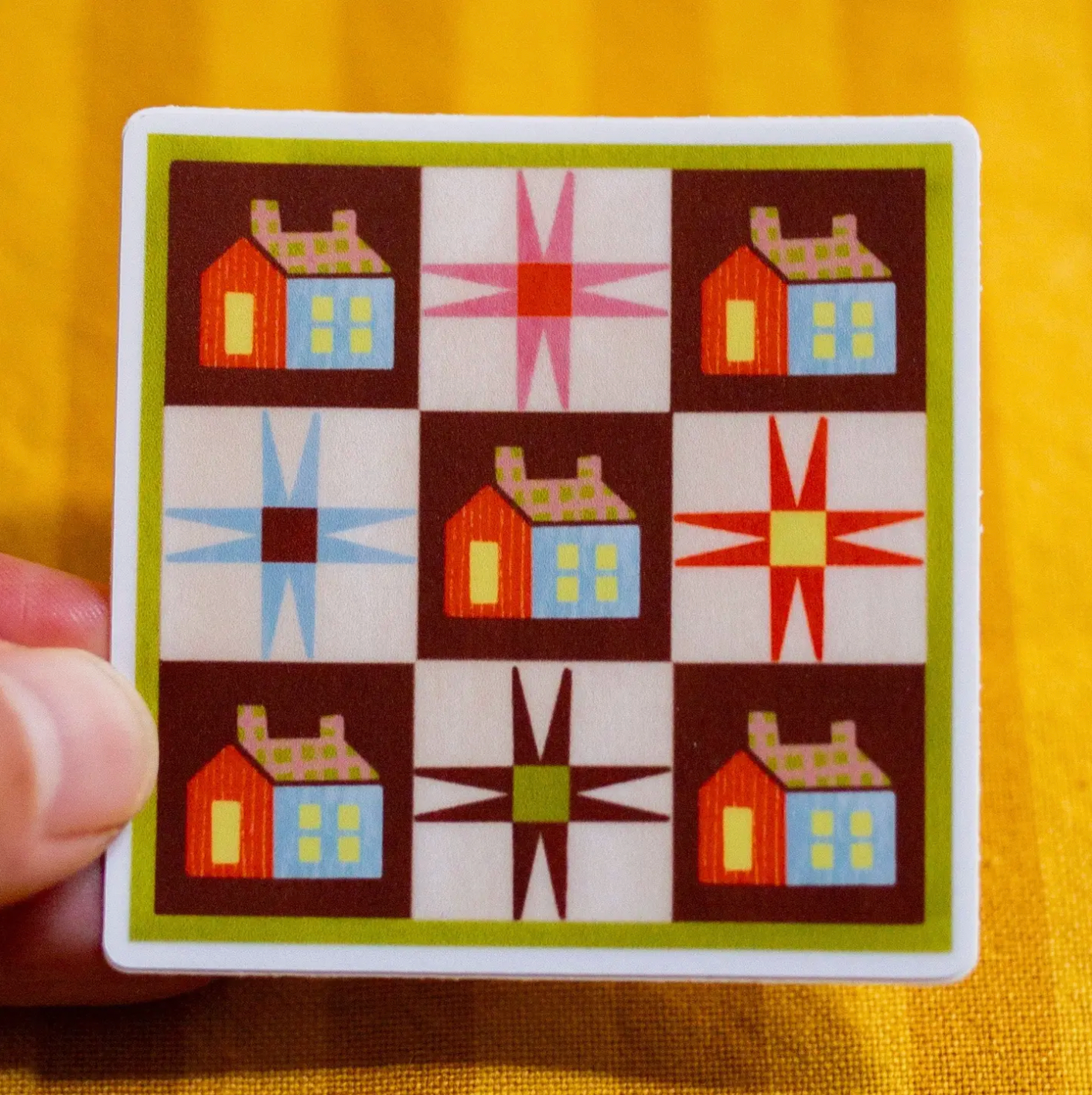 Quilt Vinyl Sticker