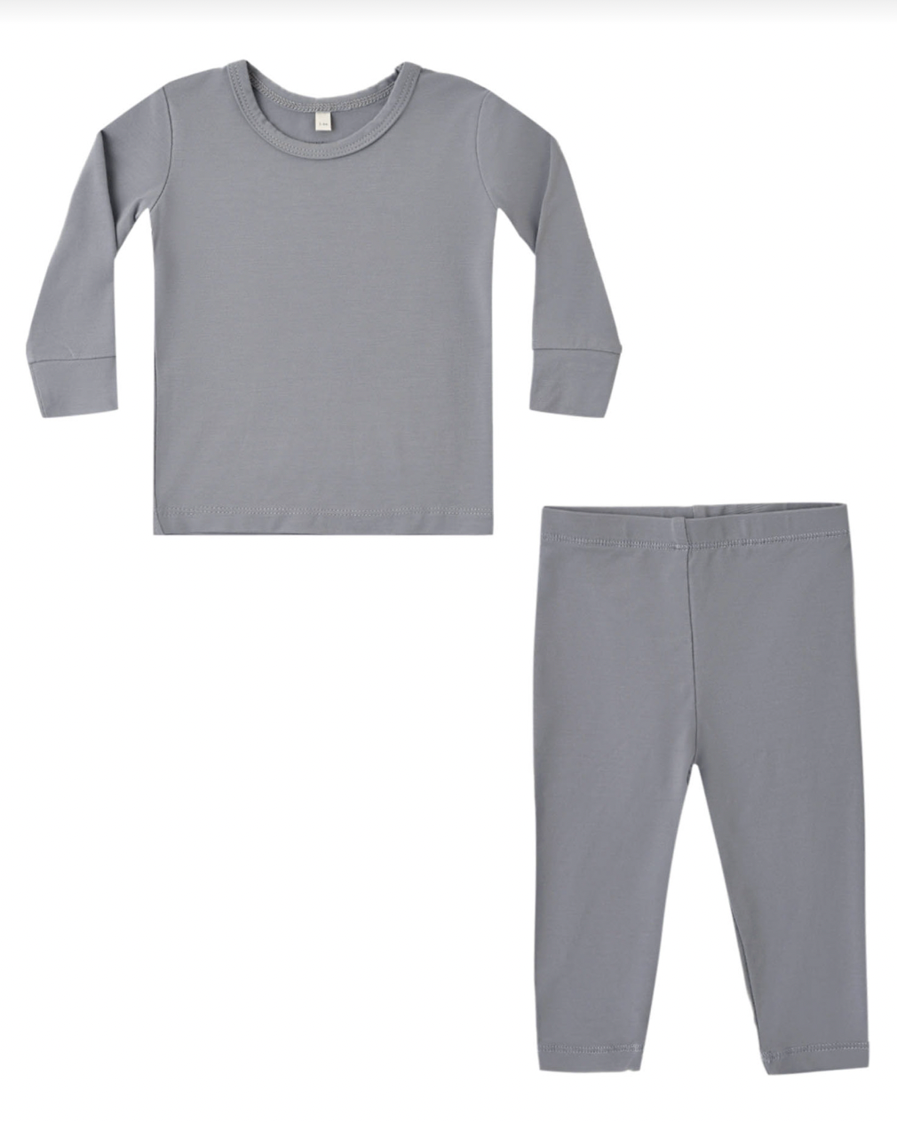 QUINCY MAE BAMBOO PAJAMA SET SLATE