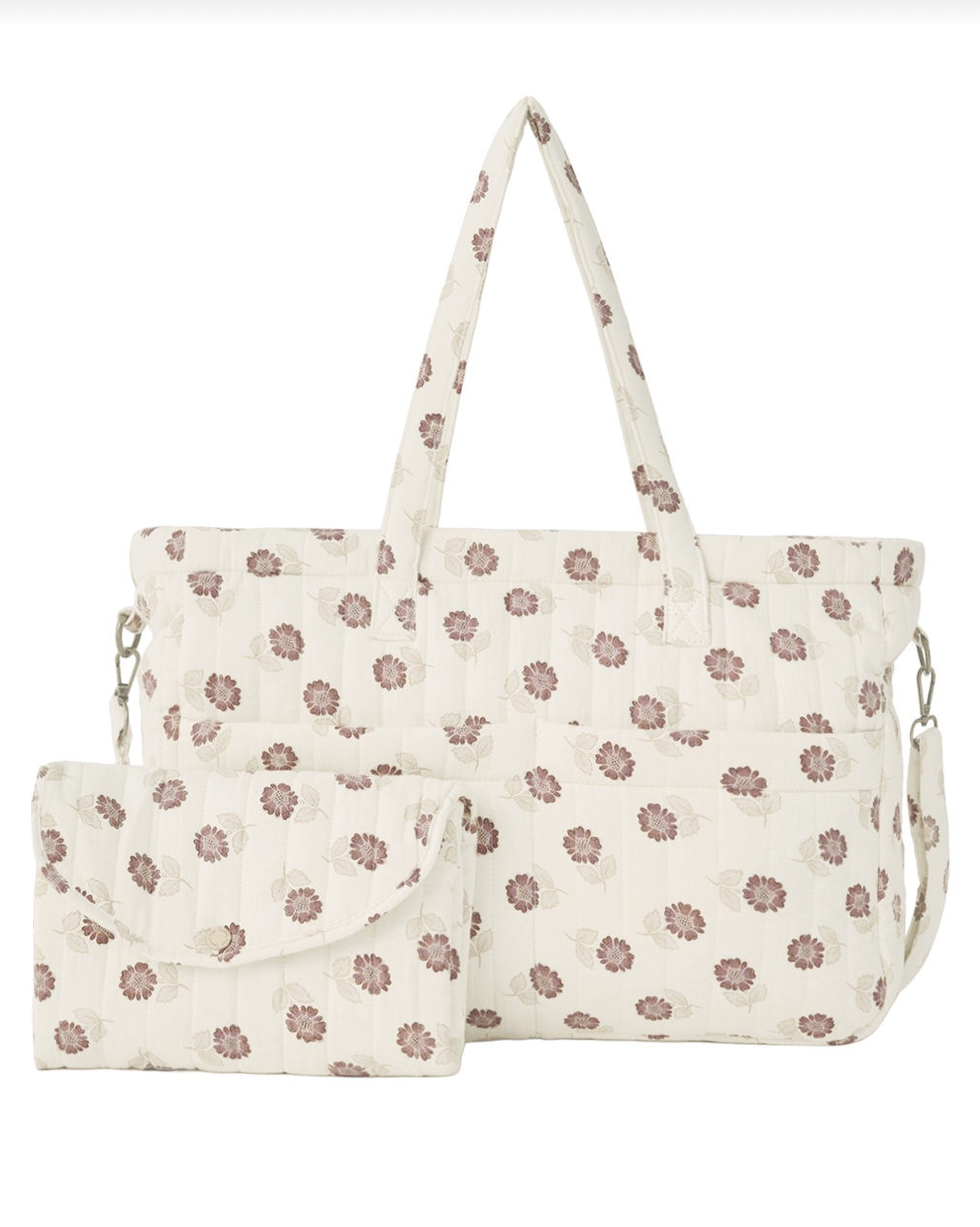 QUINCY MAE DIAPER BAG + CHANGING PAD SET FALL FLORAL